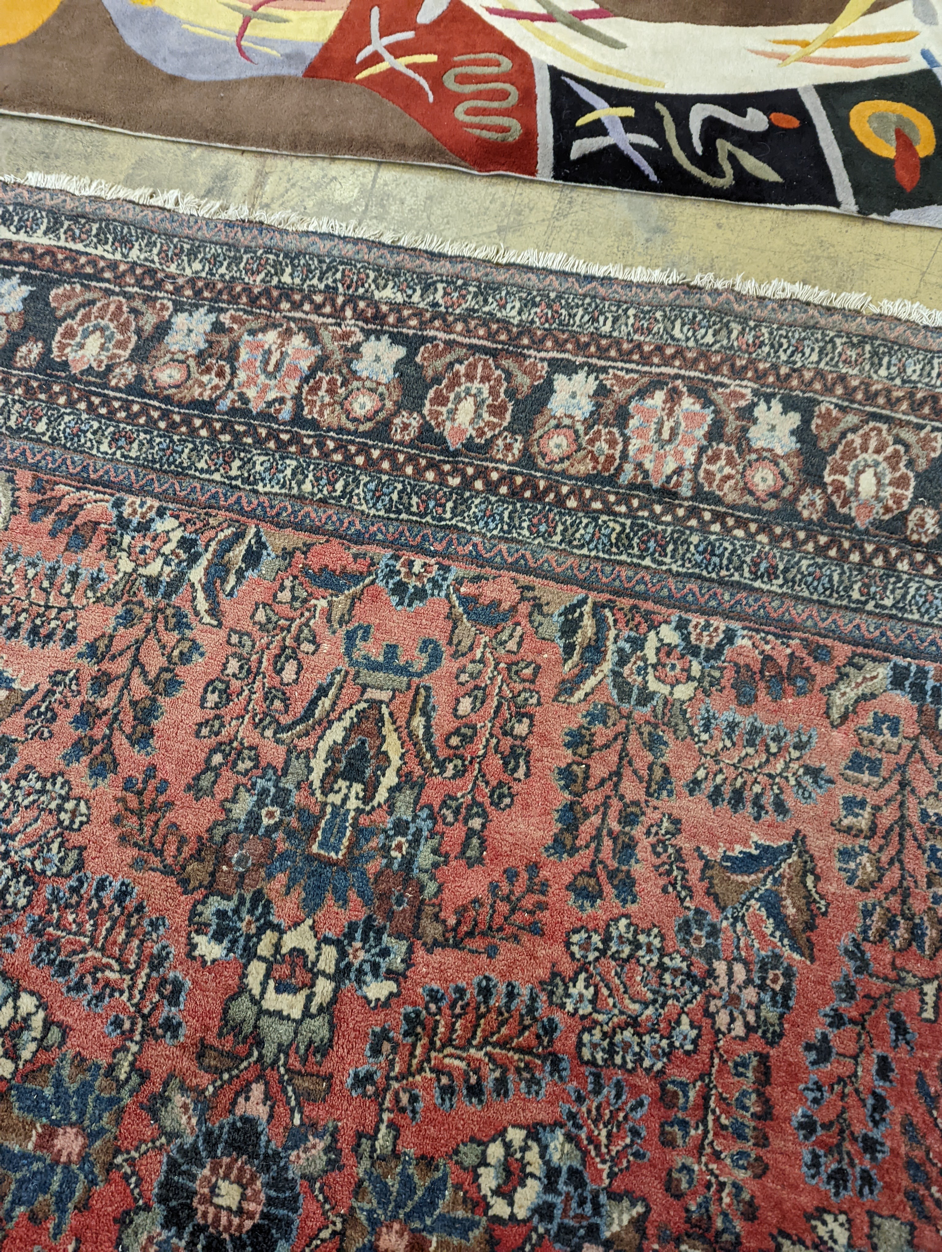 A Mahal red ground carpet, 320 x 270cm